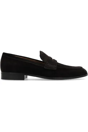 Gianvito Rossi George penny-slot suede loafers