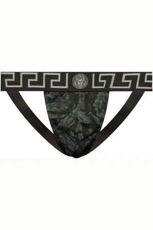 VERSACE Barocco stretch-cotton jockstrap