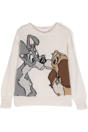 MONNALISA X Disney Lady and the Tramp wool jumper