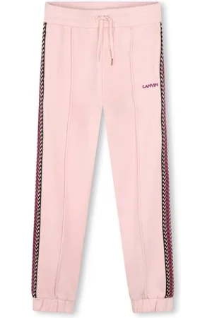 Lanvin Logo-embroidered cotton track pants