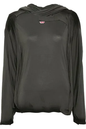 Diesel D-logo distressed hoodie