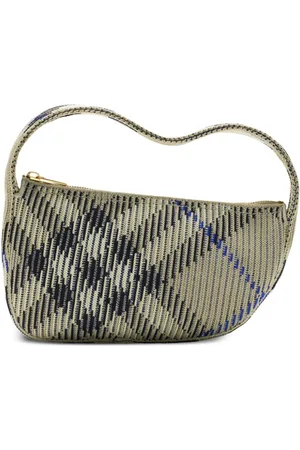 Burberry Check mini knitted bag