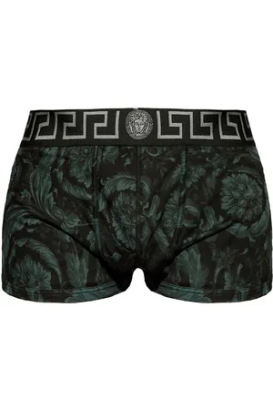 VERSACE Barocco-print Greca-border boxers