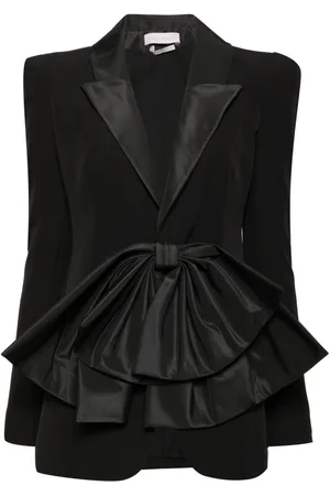 Saiid Kobeisy Bow-detail single-breasted blazer