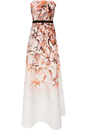 Saiid Kobeisy Floral-print neoprene gown