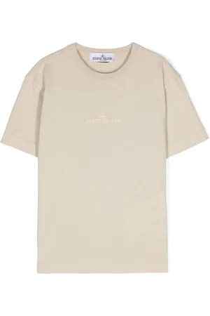 Stone Island Logo-embroidered cotton T-shirt