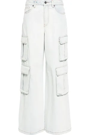 Self-Portrait Cargo wide-leg jeans
