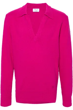 Winnie NY Split-neck bouclé jumper