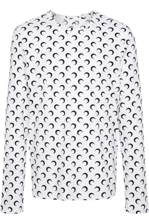 Marine Serre Crescent moon-print T-shirt