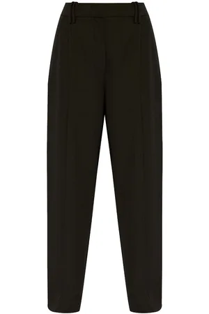 Ganni High-rise straight trousers