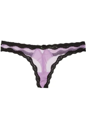 FLEUR DU MAL Sheer tulle thong