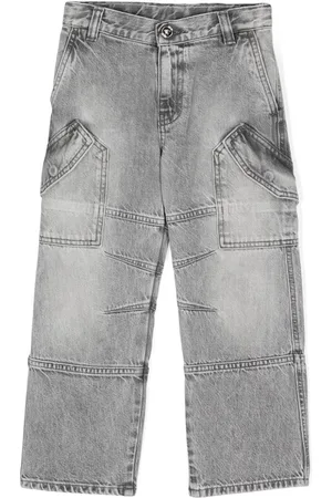 VERSACE Panelled straight-leg cargo jeans