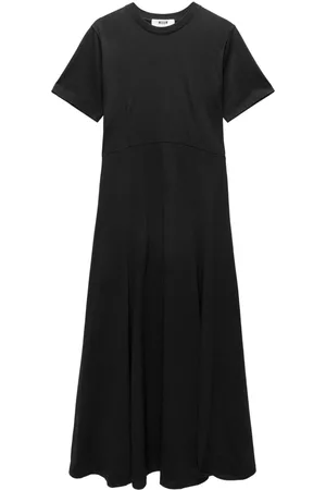 Msgm Logo-embroidered maxi dress