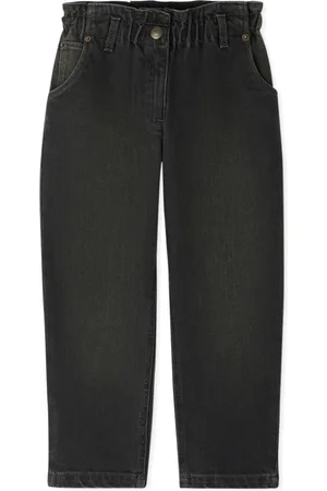 BONPOINT Elasticated-waist organic cotton jeans