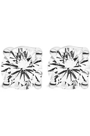 VEYNOU 14kt white gold Ella diamond stud earrings