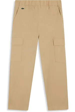 Lacoste Logo-embroidered lightweight trousers