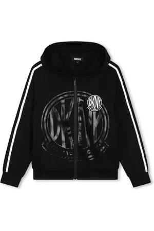 DKNY Logo-print zipped hoodie