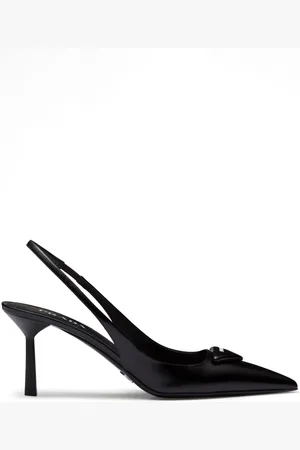 Prada 75mm triangle-logo pumps