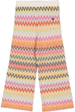 Missoni Zigzag-woven knitted trousers