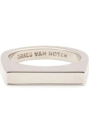 DRIES VAN NOTEN Logo-engraved signet ring
