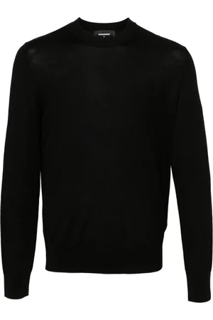 Dsquared2 Logo-embroidered virgin wool jumper