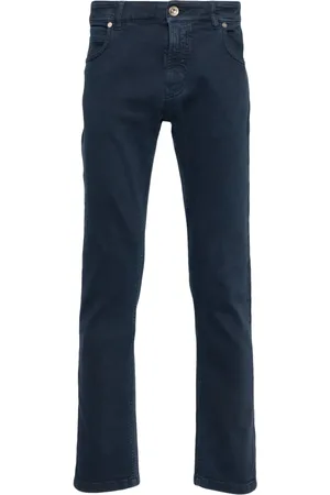 ELEVENTY Low-rise tapered jeans