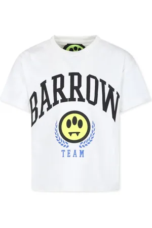 BARROW Smile-print cotton t-shirt
