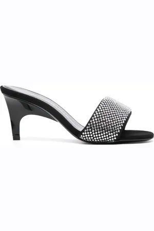The Attico Rem 60mm crystal-embellished mules