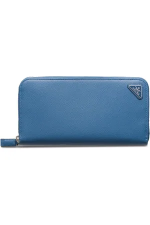 Prada Logo-plaque Saffiano leather wallet