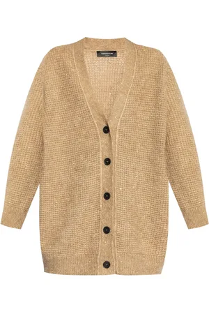 Fabiana Filippi Sequin-detail waffle-knit cardigan