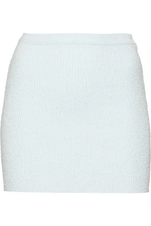 WARDROBE.NYC Towelling-finish mini skirt