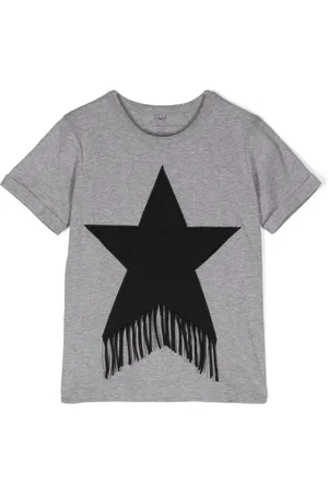 Stella McCartney Fringed Star cotton T-shirt