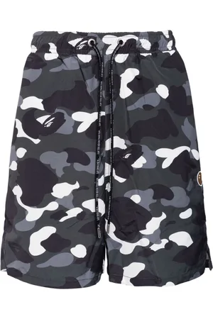 A Bathing Ape Camouflage-pattern drawstring shorts