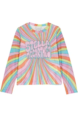 Stella McCartney Graphic-print mesh T-shirt