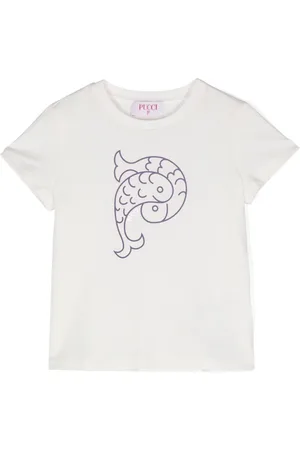 PUCCI Junior Logo-print cotton T-shirt