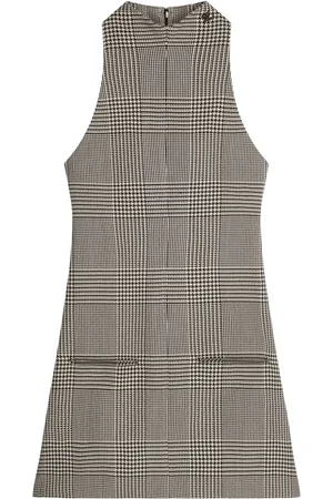 Courrèges Prince of Wales sleeveless A-line dress