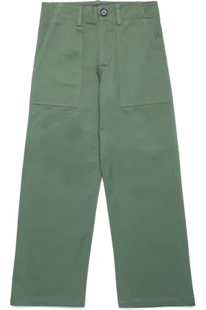 Marni Logo-appliqué straight-leg trousers