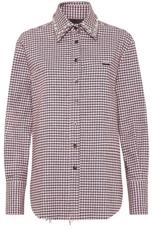 Philipp Plein Gothic Plein tartan shirt