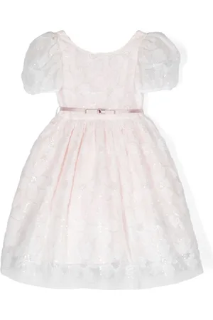 MONNALISA Floral-lace voluminous dress