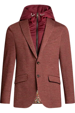 Etro Detachable-hood single-breasted blazer