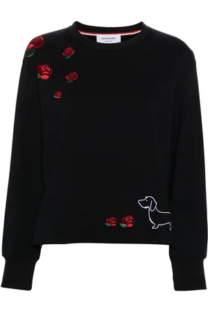 Thom Browne Hector-embroidered cotton sweatshirt