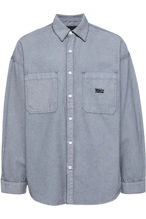 Izzue Embroidered-motif cotton shirt