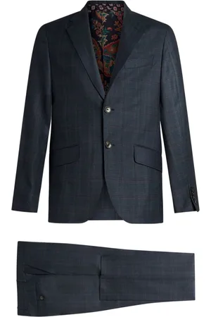 Etro Checked wool two-piece suit