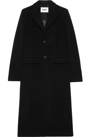Msgm Notched-lapel button-fastening coat