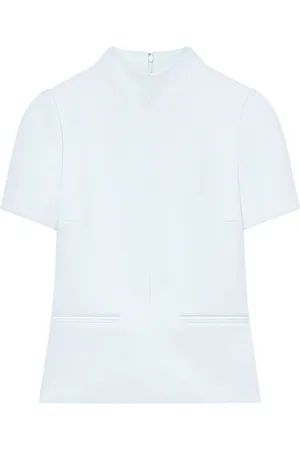 Courrèges High-neck twill T-shirt