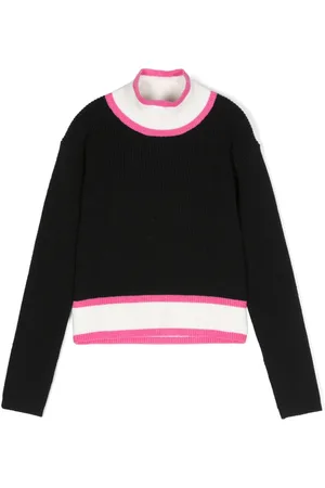 MONNALISA Ribbed-knit T-shirt