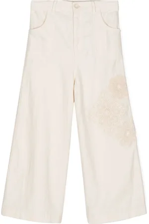 ZIMMERMANN Halliday floral-appliqué trousers