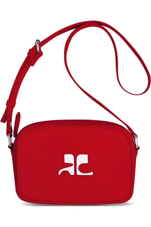 Courrèges Reedition leather camera bag