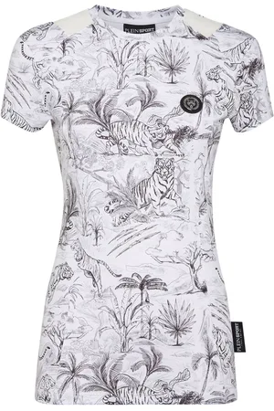 Philipp Plein Graphic-print compression T-shirt