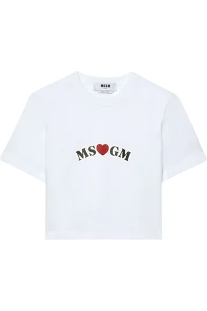 Msgm Logo-print cotton T-shirt